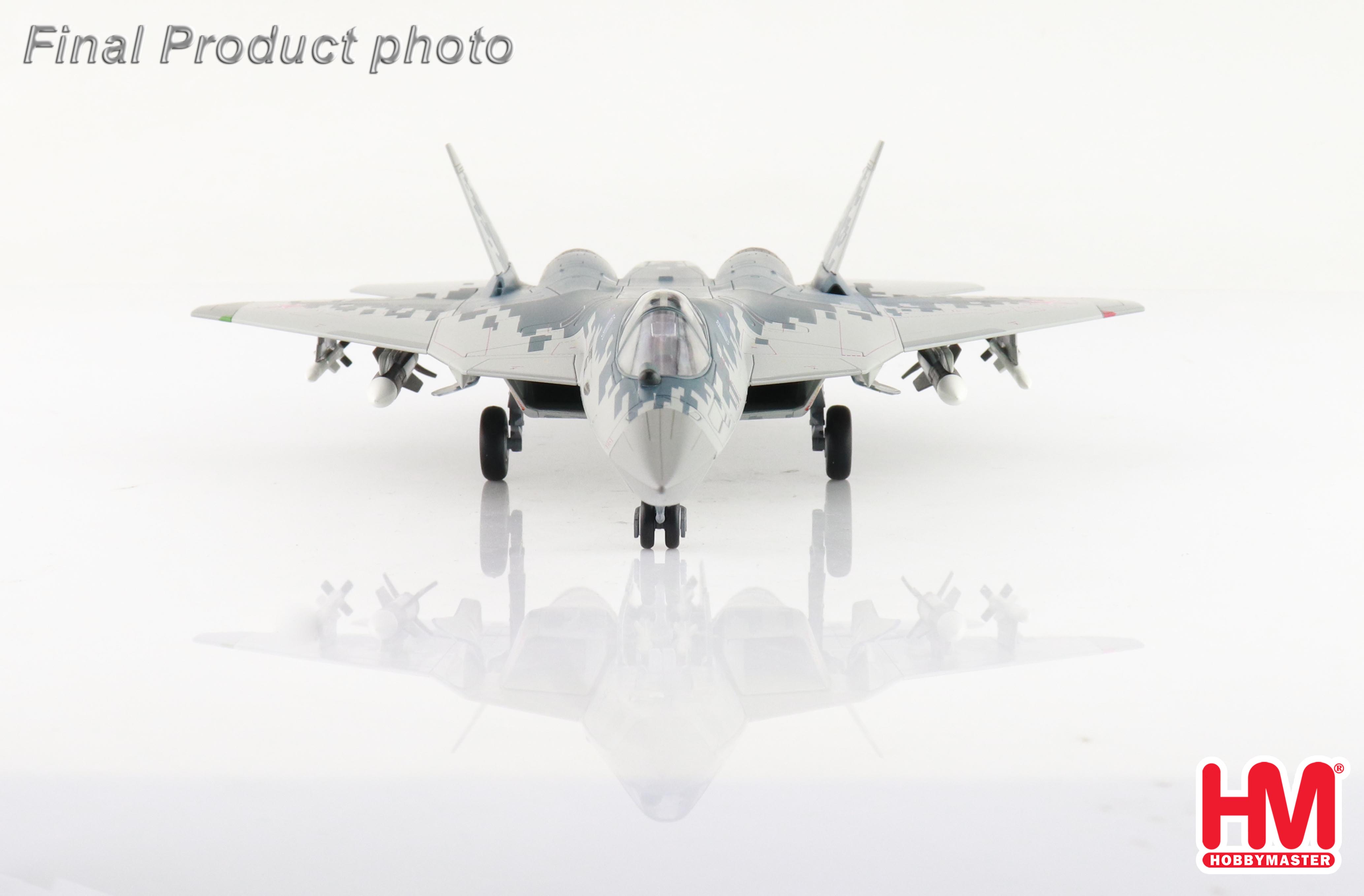 Su-57 Stealth Fighter 01 Blue, Russian Air Force, 2019 (w/ 2 x R